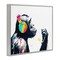 Stupell Industries Ape On Air Headphones Framed Giclee, design by Svetlana Aleynikova